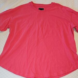 Oversized Vibrant Pink T-Shirt